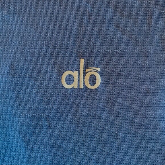 ALO CoolFit Athletic Tank Top Mens L Large Navy Blue Muscle Shirt Men Workout - Picture 3 of 8